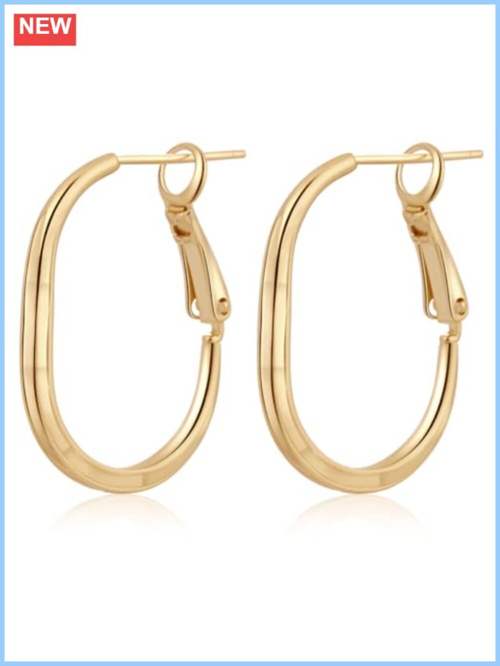 14K Gold Filled Hoop Earrings Hypoallergenic Hinged Hoop